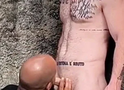 Backyard Blowjob.