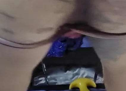 Butt slut ryan743 bounces on big dildo
