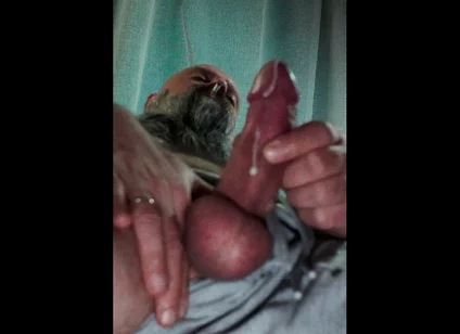 Big Uncut Cock Close up