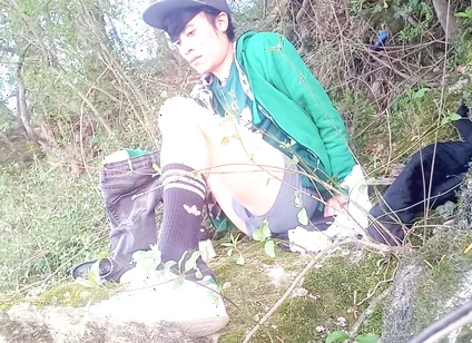 What Happens Behind the Scenes After Filming a Gay Twink’s Massive Outdoor Precum Cum Ejaculation Cleanup & Admiring the Scenery