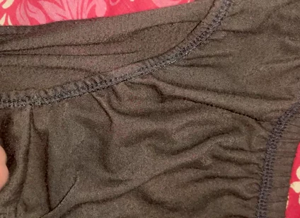 I cum on my Aunty Sangeeta's black panties.