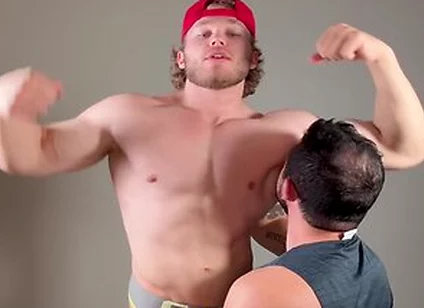 Muscle Stud Makes Boy Sniff Pits