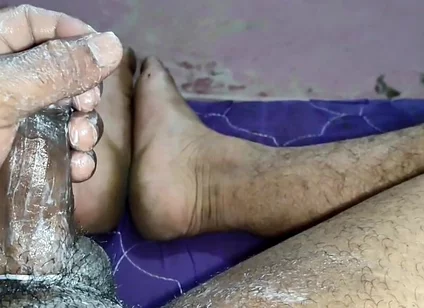 A College Student Caught While Masturbating in His Hostel Room