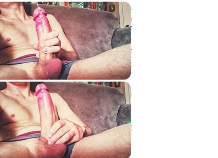 Virgin Guy Touches His Huge Cock for the First Time (beautiful Cum)