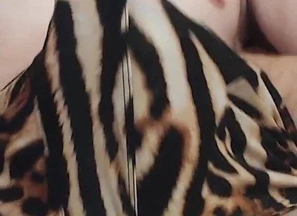 Hot Man Jerks off His Big Cock in Sexy Briefs with Ocelot Print, He Is Pulls It Out Dick and Ejaculates Thick Sperm