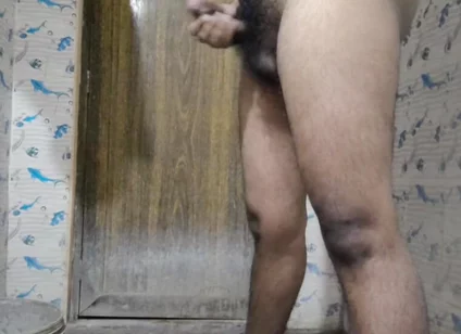 Telugu Boy Masturbating in Bathroom