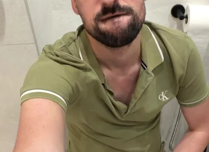 Hot Stepdaddy Jerking off in Bathroom