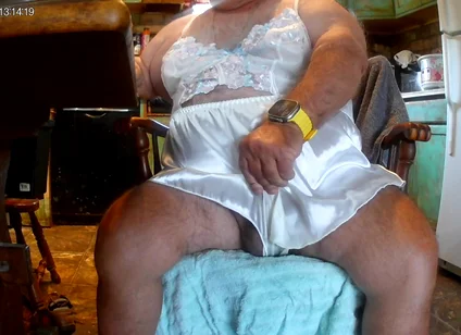 Mark Fletcher Watching a JOI Vid Cumming Wearing More Lingerie