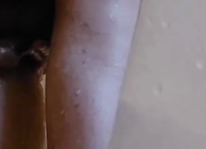 Husband Riding Huge Dildo in Shower Pt 2