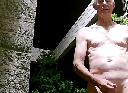 Stripping and Wanking at My Front Door