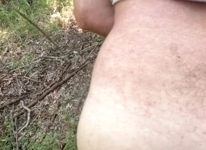 Cruising Straight Guy Gets Bent Over a Tree