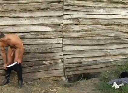 Two Young Muscle Studs Drill a Hung Jock Anal in a Steamy Threesome and Blast Thick Cumshots
