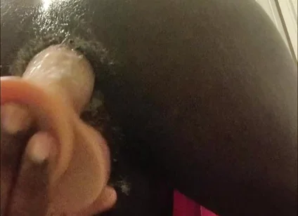 Thick Femboy Creaming On thick Dildo