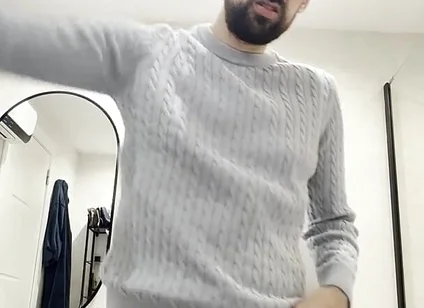 Hot Mature Stepdaddy Jerking off and Showing Ass
