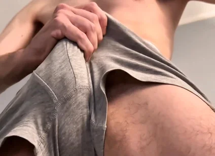 Male Dirty Talking While Cumming in Underwear - Loud Moaning Solo Orgasm