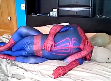 Masked Spiderman Struggles Against Spiderman