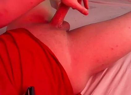 Slowly Jerking My Dick at Home