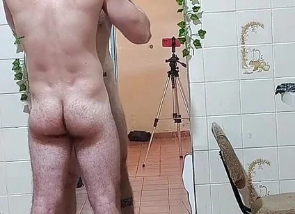 Shaving and Shaving His Chest