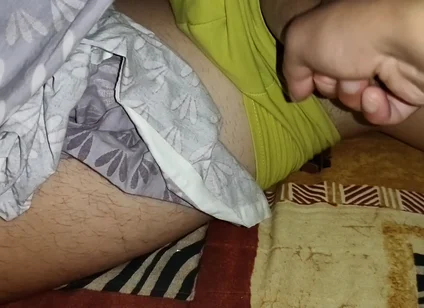 Horny Twink Jerks off His Hot Stepdaddy's Dick