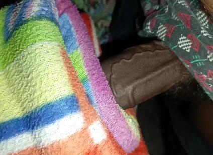 Big Black Cock a Man Handjob in Night Room