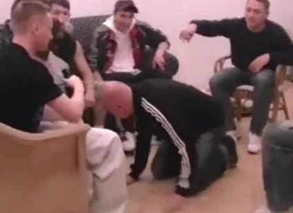 German Master party sneaker spit drink