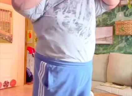 Erotic Naked Fat Man Belly Bear Dancing