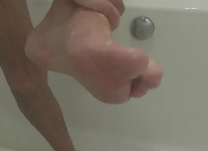 Washing My Feet for My Foot Worshippers