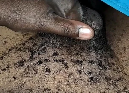 Late Night Horny Hairy African Male Stroking Dick and Releases Loads of Cum After the Lady Didn't Show up for Sex