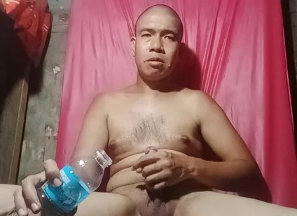 Inserting My Cock in Plastic Bottle