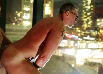 Breeding Stepdaddy Against the Window