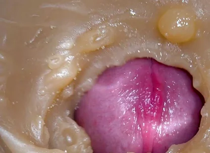 Mini-cam in Pussy During Fucking! Girl Getting Huge Creampie 4K
