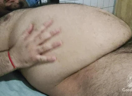 Fat Guy Masturbating