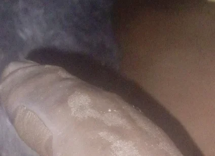 Cum Flowing off This Huge Black Allover the Follow