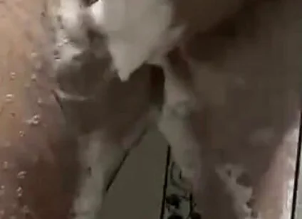 1-) Turkish Bathroom Shower and Big Ejaculation.foot:)