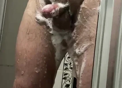 1-) Turkish Bathroom Shower and Big Ejaculation.foot:)