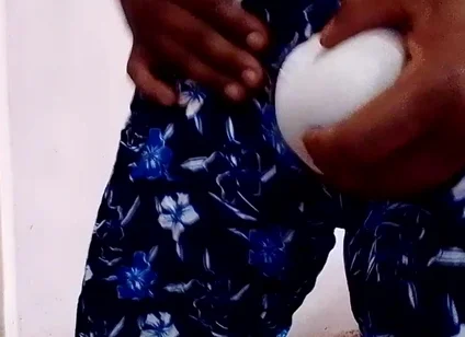 Striking Sisna While Wearing Her Stepsister's Floral Pants and White Panties