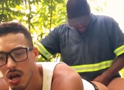 Workers Eating Colleague's Ass and Cumming in His Mouth