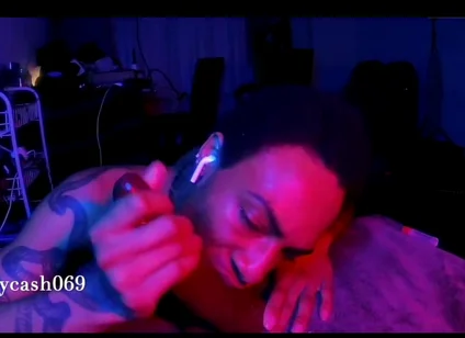 Giving Sloppy Blowjob to My Toy
