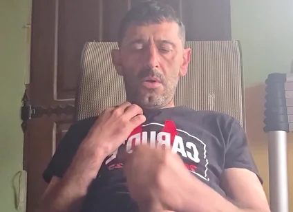 Straight Guy Jerks off in a Hammock