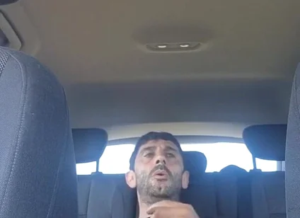 Mature Men Masturbating Naked in the Car