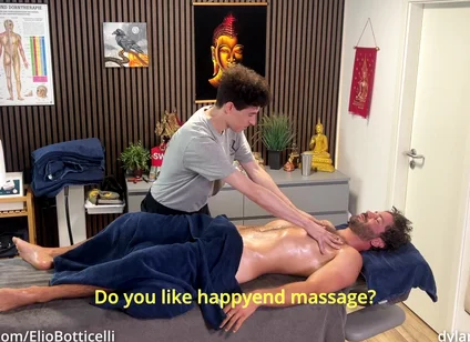 Straight Man Get Happyend Massage