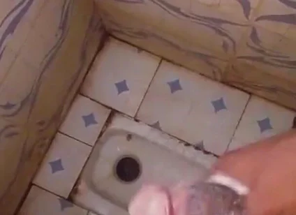 Masturbating Monster Cock in the Bathroom