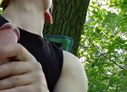 Ripped Viktor Strokes His Massive Cock Outdoors