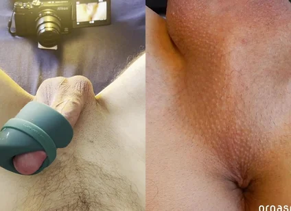 My Favorite Toy Gives Me an Intense Orgasm - Split View with Orgasmic Contractions