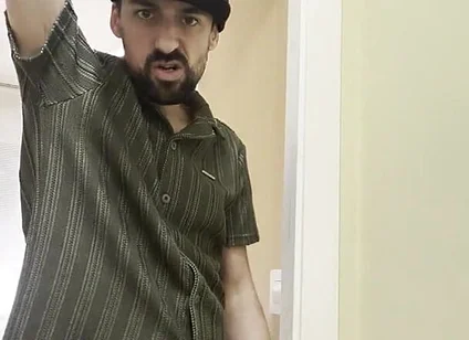 Hot Stepdaddy Jerking off Finishes with Thick Cumshot