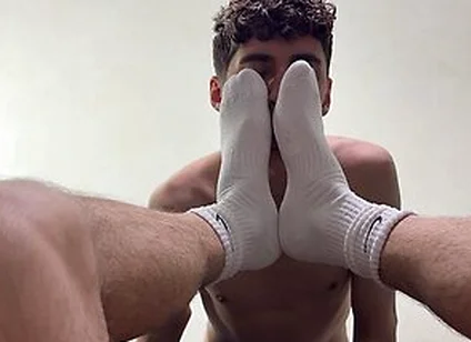 Pov: Friend Sniffs Socks And Gets Cum On Face