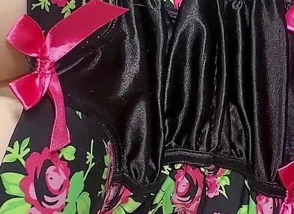 Edging with My Sex Doll Dressed in Sexy Lingerie