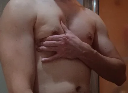 Handsome Sexy Man Flexing Muscles, Wait 4 Large Dick by the End