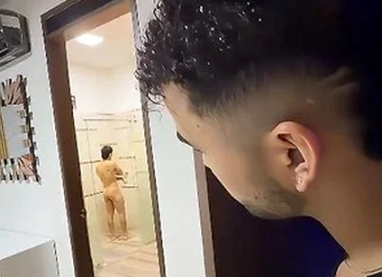 I Surprise My Stepbrother-in-law In The Shower And Fuck Him While My Stepsister Is Not At Home