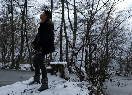 Winter Jerk off in Snowy Land Two Times